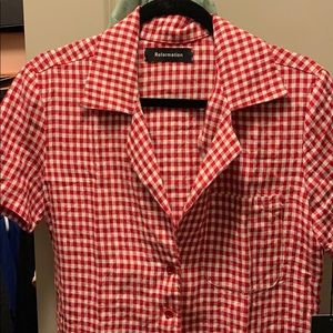Reformation blouse.